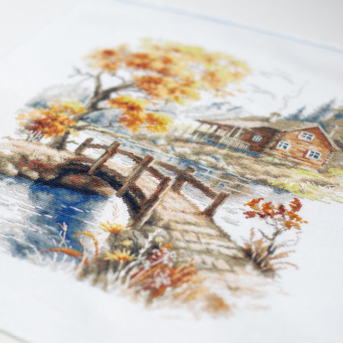 Autumn in the Mountains 250-069 Counted Cross-Stitch Kit