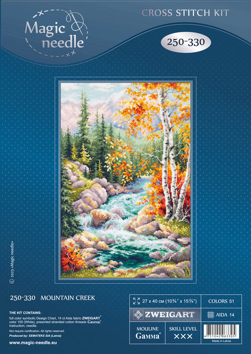 Mountain Creek 250-330 Counted Cross-Stitch Kit