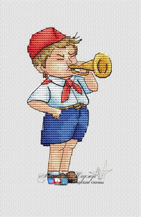 Be ready. Bugler - PDF Cross Stitch Pattern