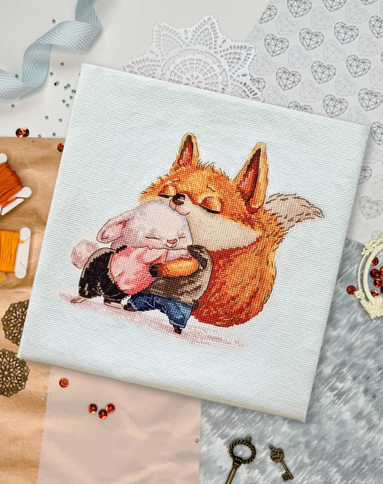 Fox and Bunny - PDF Cross Stitch Pattern