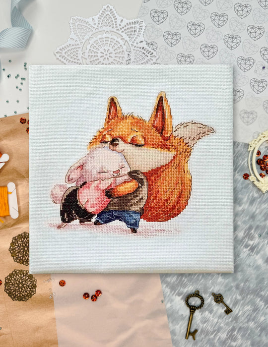 Fox and Bunny - PDF Cross Stitch Pattern