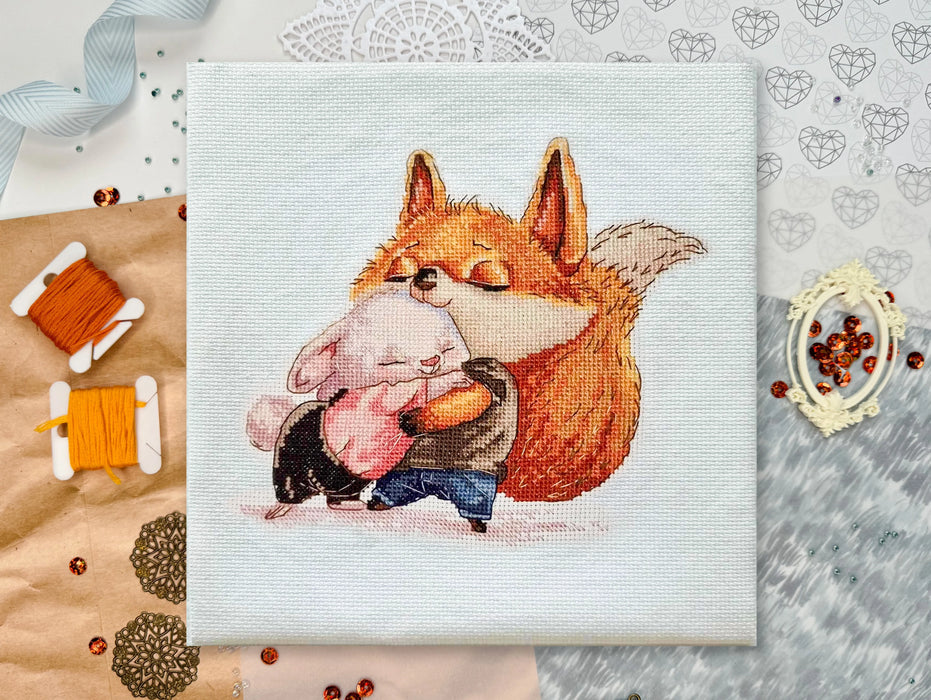 Fox and Bunny - PDF Cross Stitch Pattern