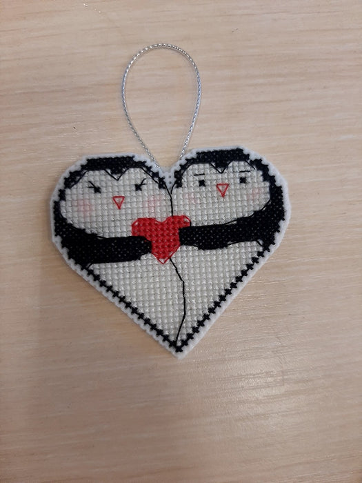 Valentines. Penguins - PDF Cross Stitch Pattern