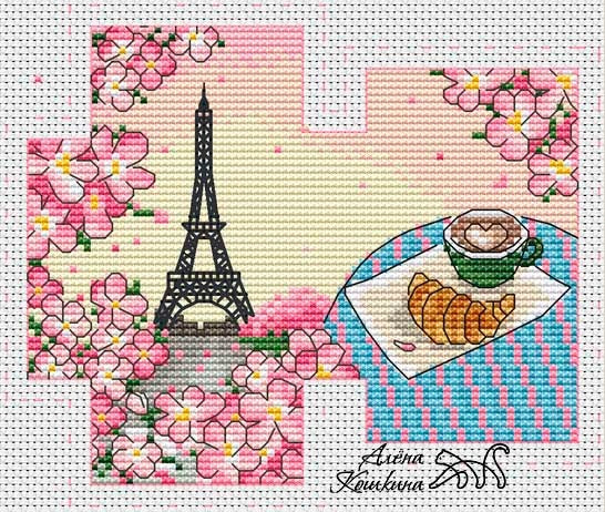 Paris - PDF Cross Stitch Pattern