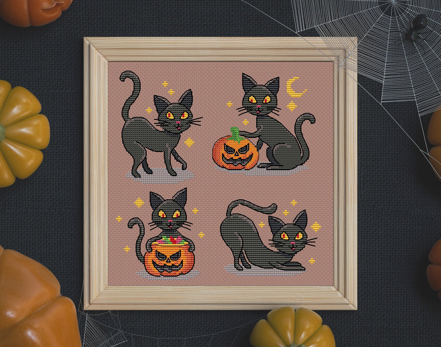 Four cats - PDF Cross Stitch Pattern