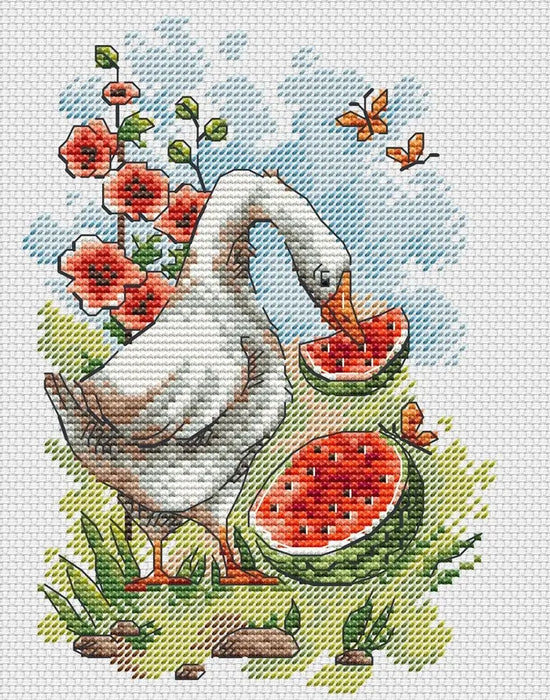 Geese - Seasons. Autumn - PDF Cross Stitch Pattern