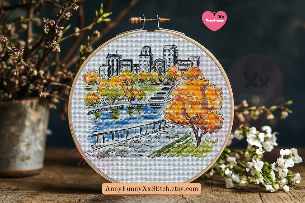 Lyrics of Autumn - PDF Cross Stitch Pattern