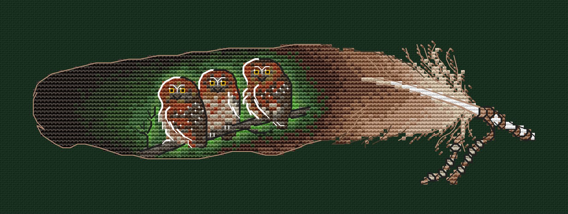 Feather - PDF Cross Stitch Pattern