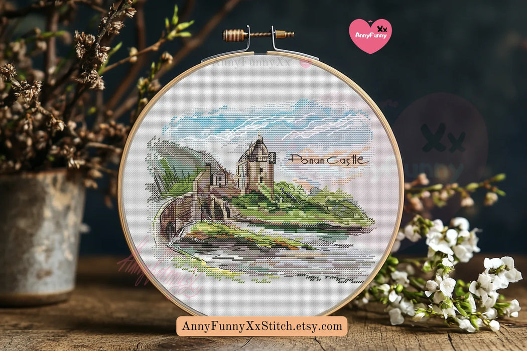 Donan Castle - PDF Cross Stitch Pattern