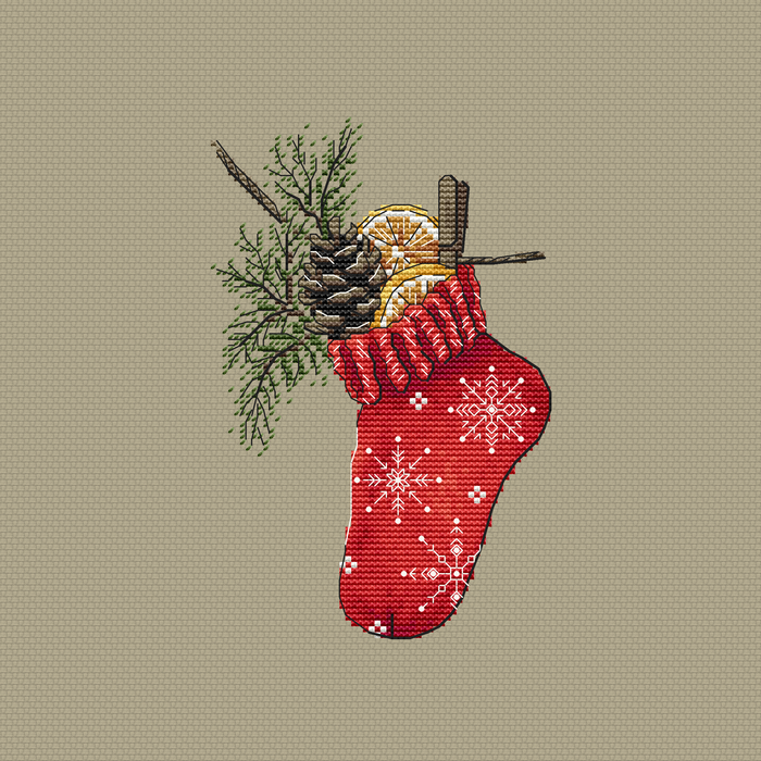 New Year`s Scent - PDF Cross Stitch Pattern