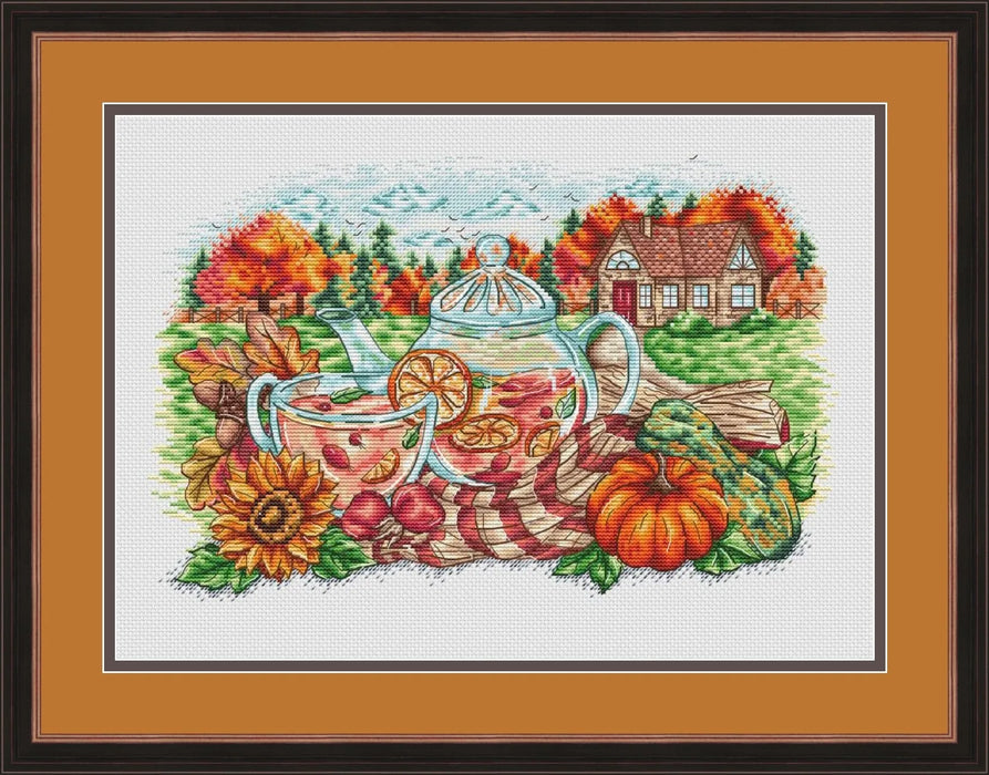 Autumn drink - PDF Cross Stitch Pattern