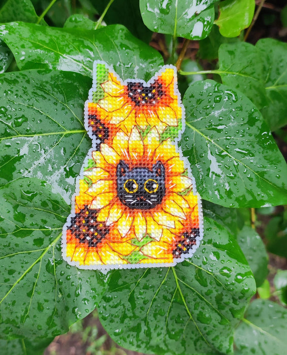 CATsunflower - PDF Cross Stitch Pattern