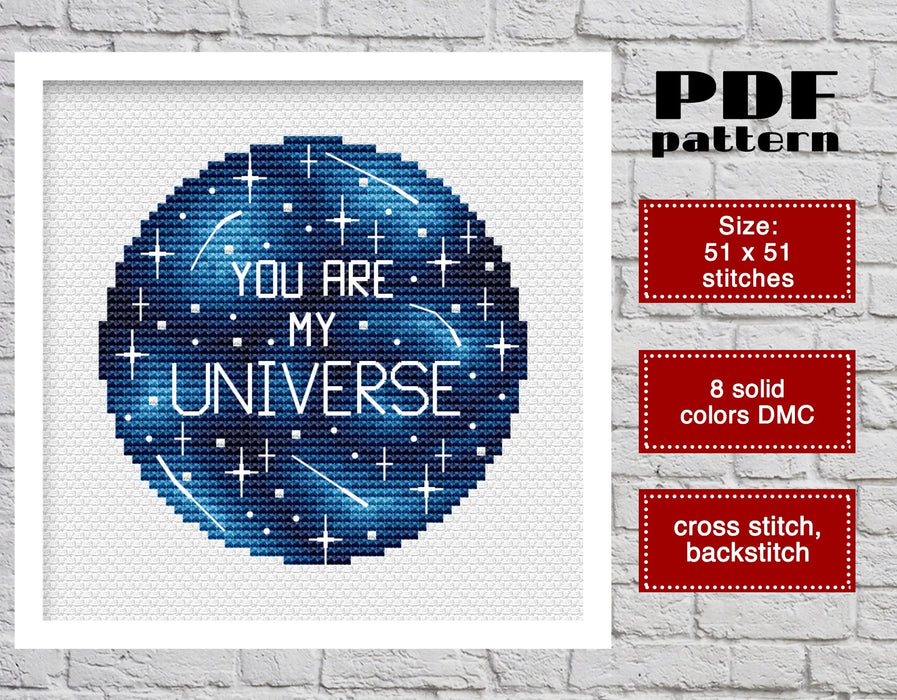 Universe - PDF Cross Stitch Pattern