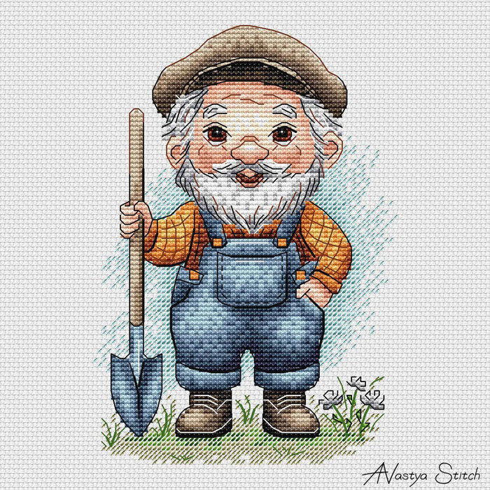 Grandpa. With Background - PDF Cross Stitch Pattern