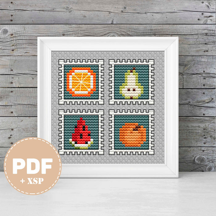 Fruity summer - PDF Cross Stitch Pattern