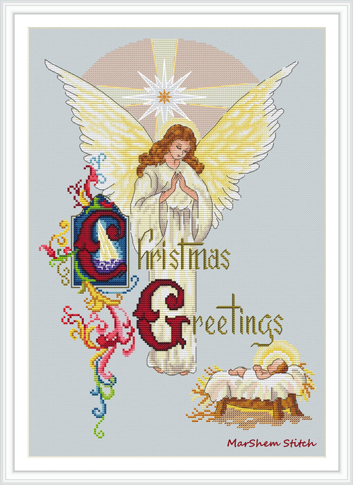 Angel of Christmas - PDF Cross Stitch Pattern