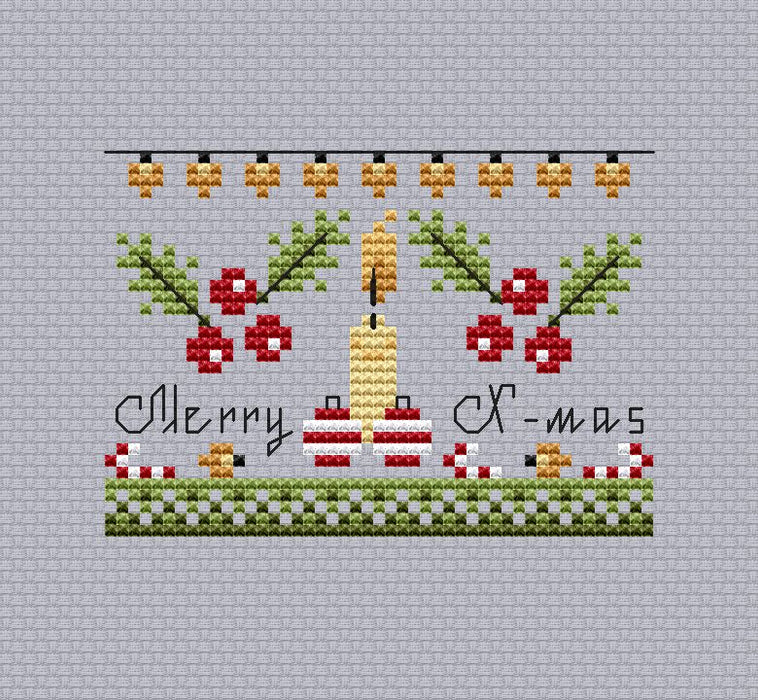 Merry X-mas - PDF Cross Stitch Pattern