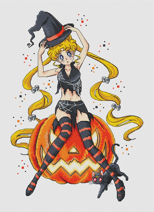 Usagi's Halloween - PDF Cross Stitch Pattern