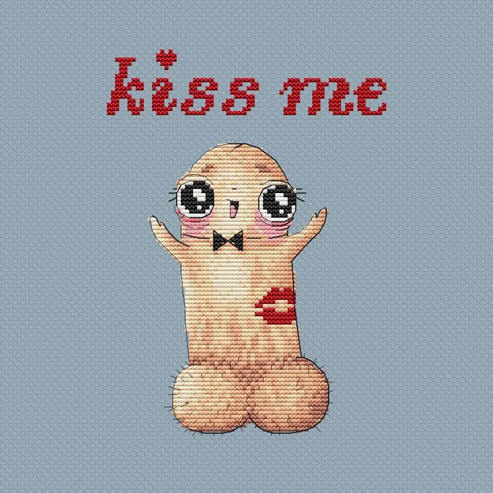 Kiss me - PDF Cross Stitch Pattern