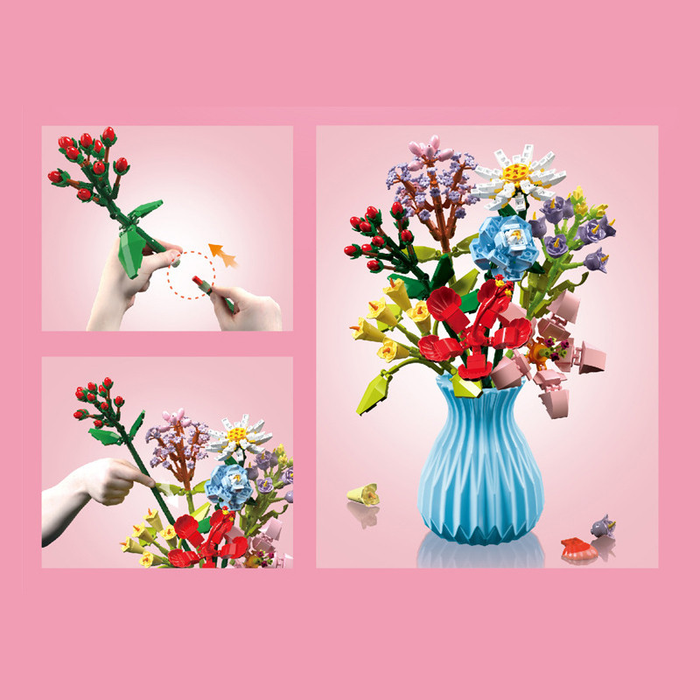 Constructor flower bouquet in a vase F07M9-4(109)