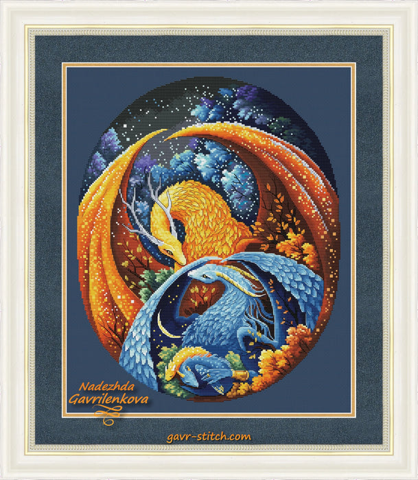 The Dragon Family 2 - PDF Cross Stitch Pattern