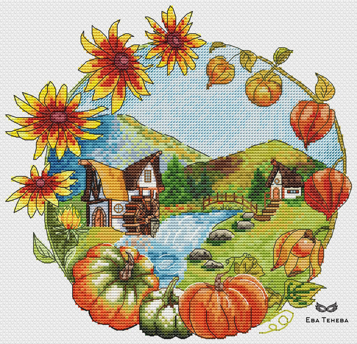 Golden Autumn - PDF Cross Stitch Pattern