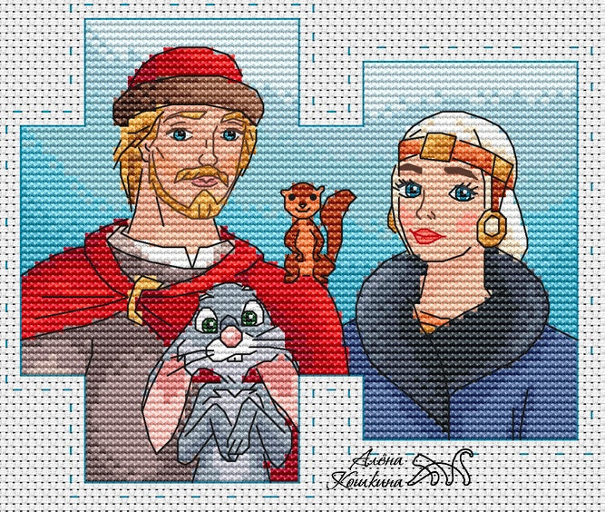 Peter and Fevronya - PDF Cross Stitch Pattern