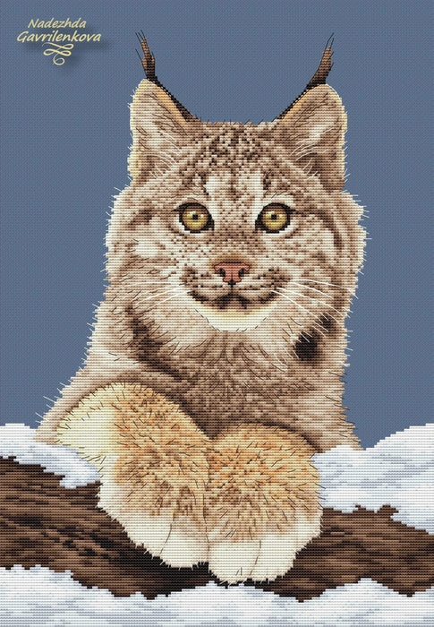 Lynx Cub - PDF Cross Stitch Pattern