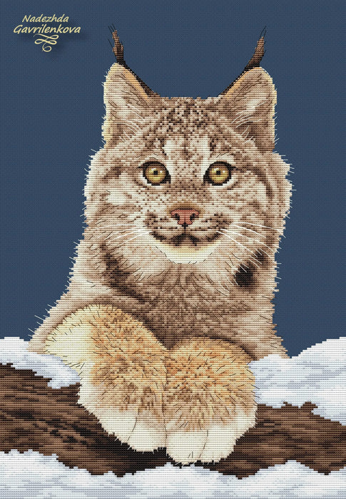 Lynx Cub - PDF Cross Stitch Pattern