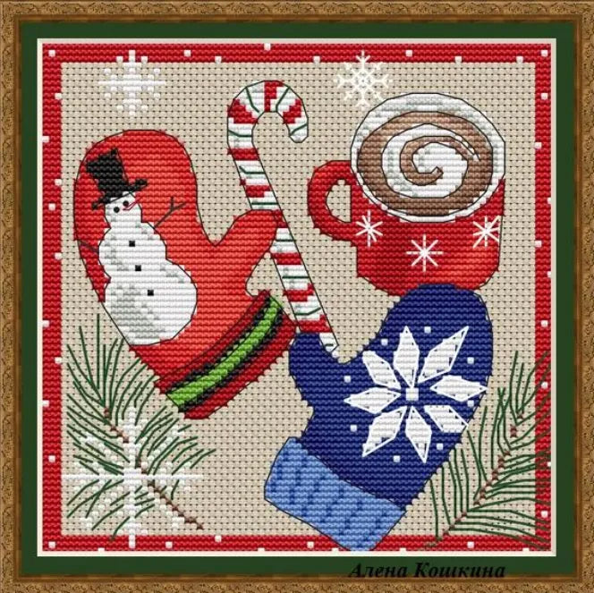 Mitten 2 - PDF Cross Stitch Pattern