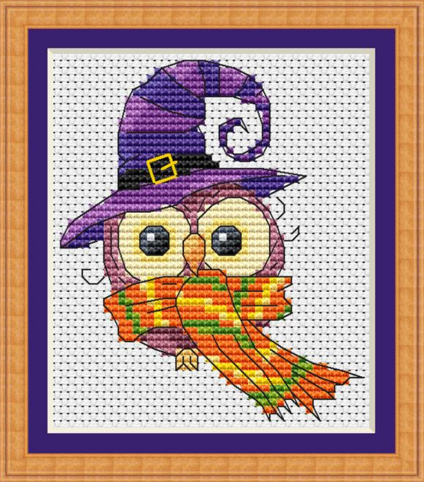 Witch owl - PDF Cross Stitch Pattern