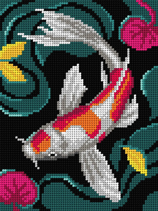 Needlepoint canvas for halfstitch without yarn Koi Carp 3188F