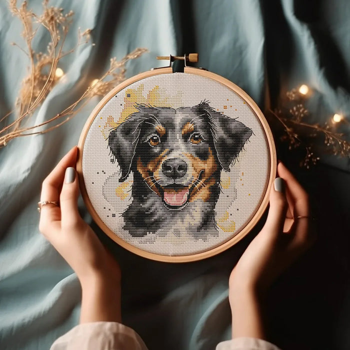 Bernese Mountain Dog - PDF Cross Stitch Pattern