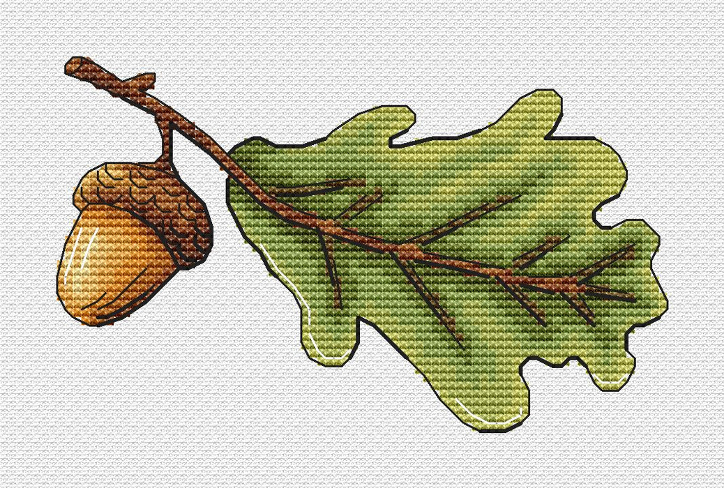 Acorn - PDF Cross Stitch Pattern