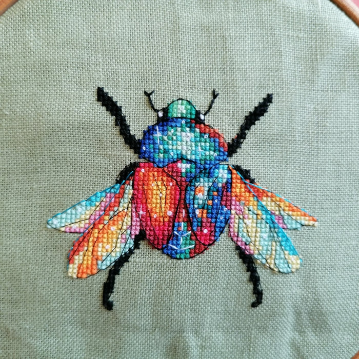 Cosmo the Goliath Beetle - PDF Cross Stitch Pattern