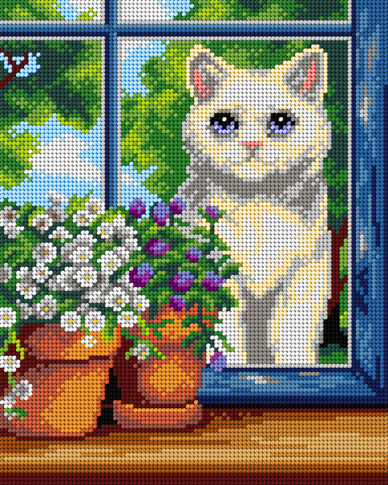 Gobelin canvas for halfstitch without yarn White Cat 3518H