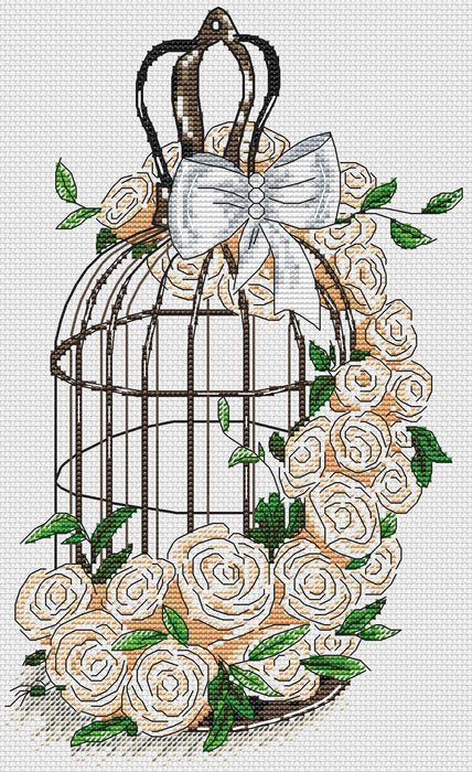 Tenderness of roses - PDF Cross Stitch Pattern