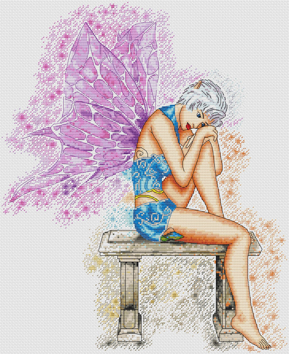 Thoughts of a Fairy - PDF Cross Stitch Pattern