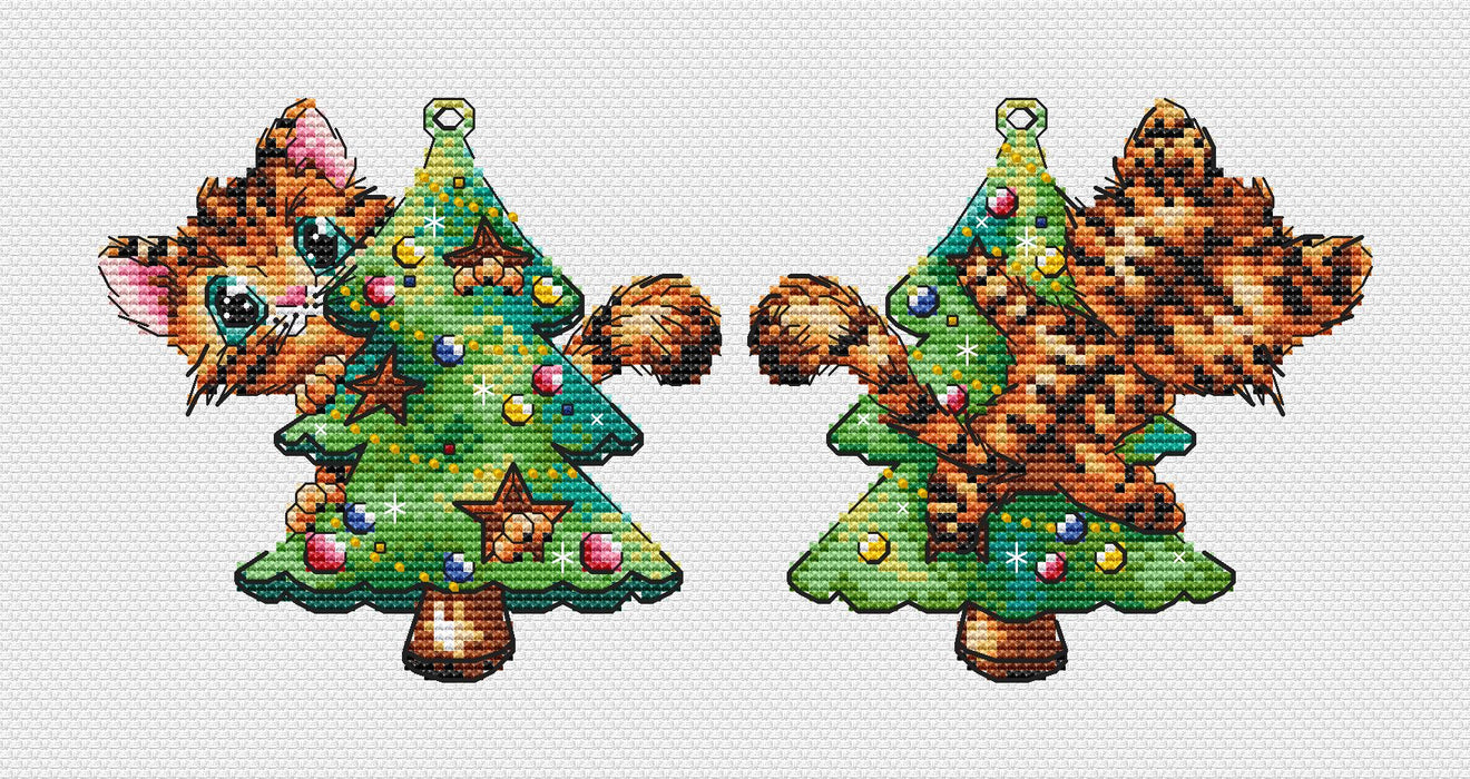 Christmas Tree Storm - PDF Cross Stitch Pattern