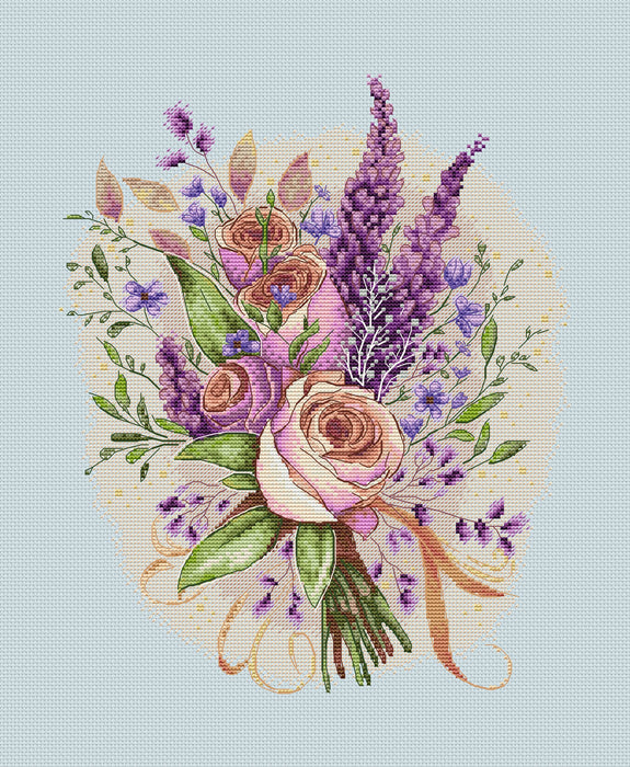 Bouquet of flowers - PDF Cross Stitch Pattern