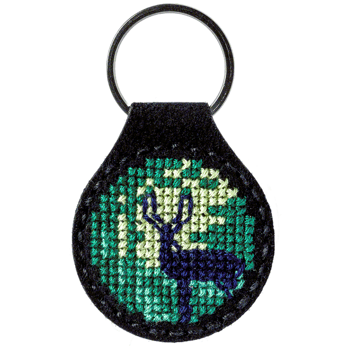 Forest Key Chain Cross-stitch kit on artificial leather FLHL-015