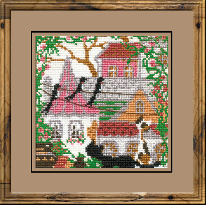 City & Cats Summer R612 Counted Cross Stitch Kit