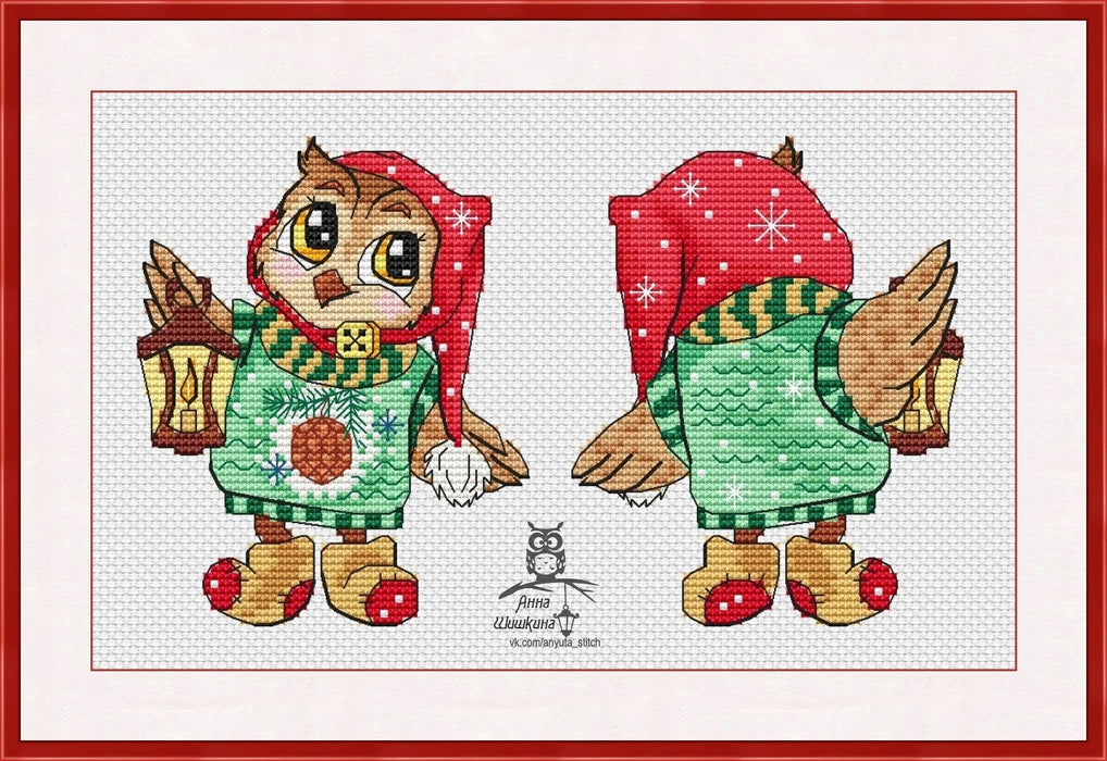 I am a gnome with a flashlight - PDF Cross Stitch Pattern