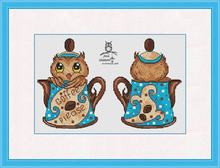 I am coffee - PDF Cross Stitch Pattern