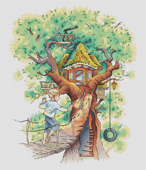 Tree house - PDF Cross Stitch Pattern