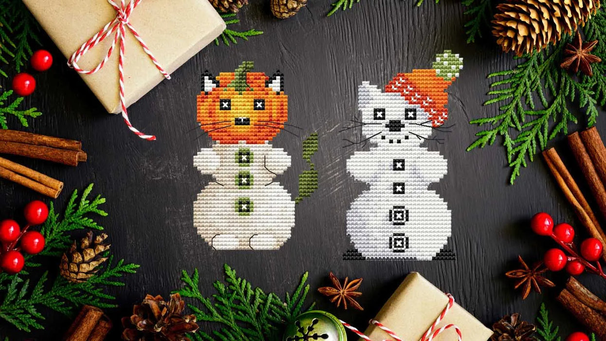 Pumpkincat - PDF Cross Stitch Pattern