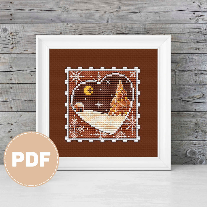 Gingerbread Night - PDF Cross Stitch Pattern