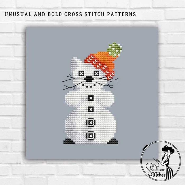 Snowcat - PDF Cross Stitch Pattern