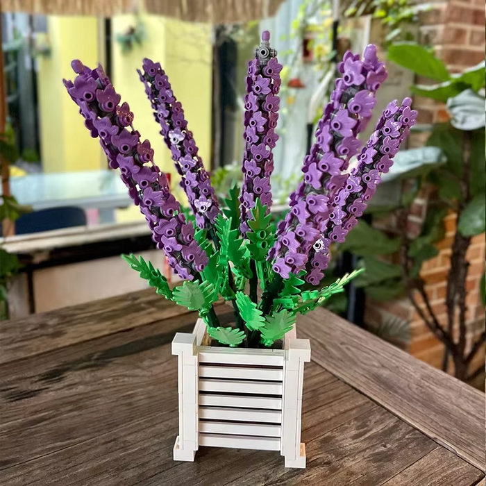 Lavender Potted Flower F07M9-5(101)