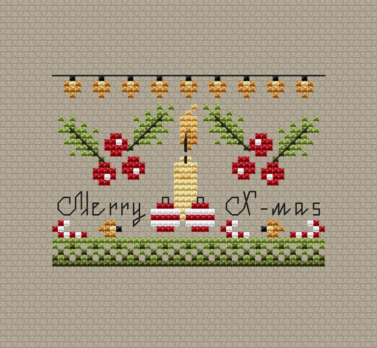 Merry X-mas - PDF Cross Stitch Pattern